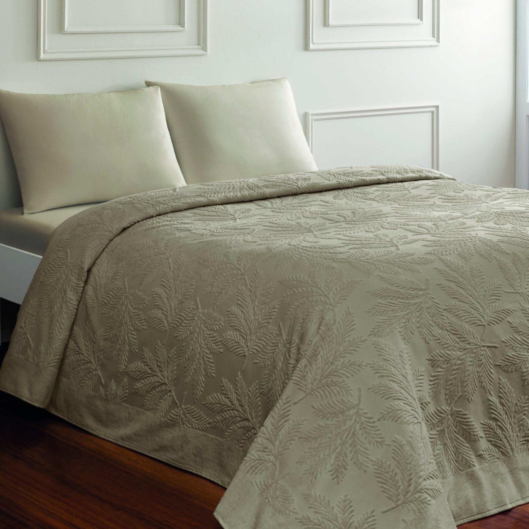 Покрывало махровое Tivolyo Home Caserta kahve 220x240 см евро (2000022282966)