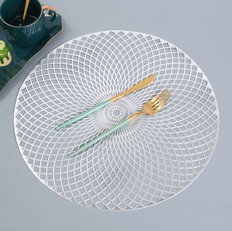 Салфетка сервировочная 5471 38 см Серебристый (4220854)