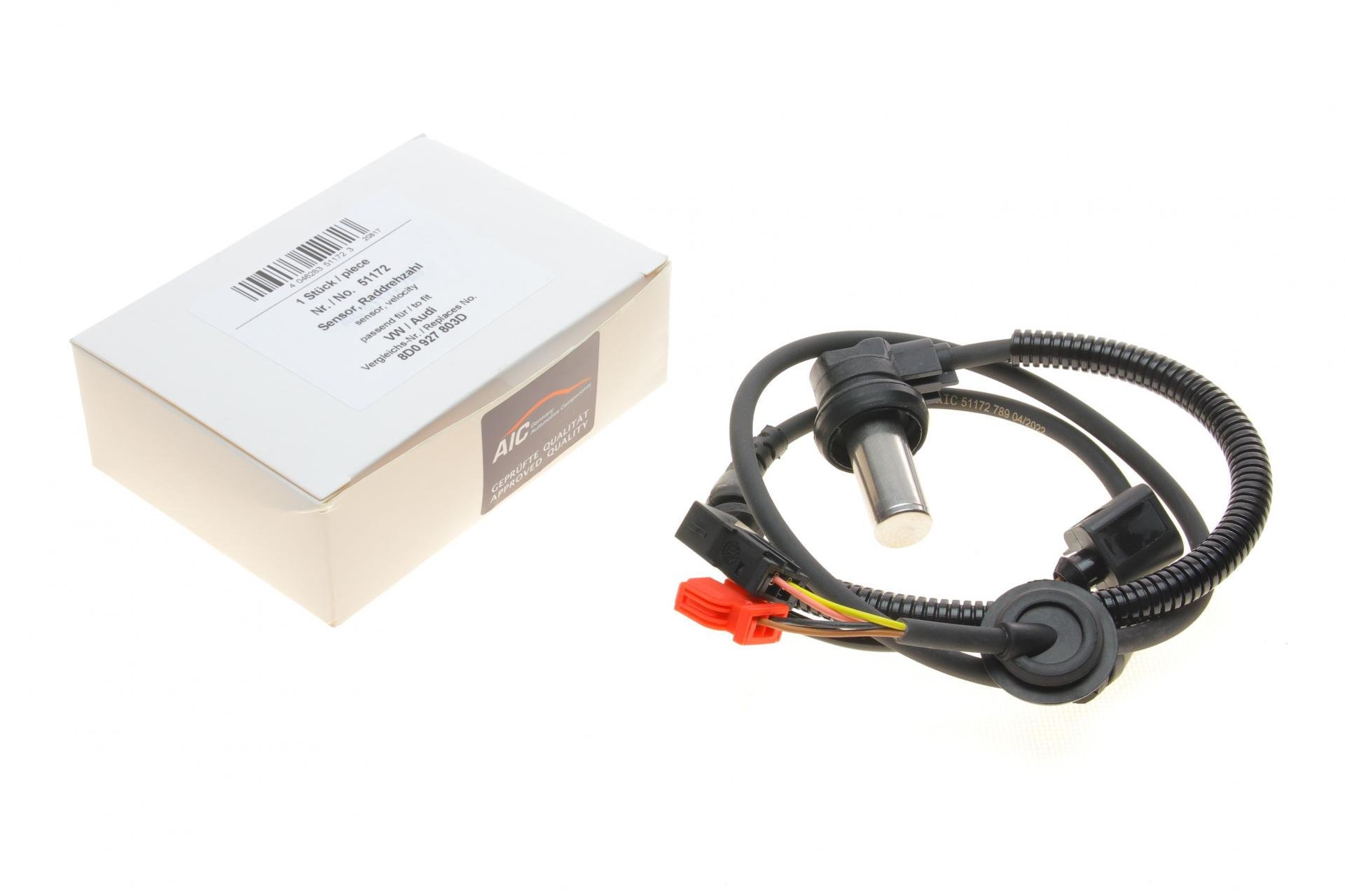 Датчик Aic частоты вращения колеса передний Audi A4/VW Passat 94-05 (51172)