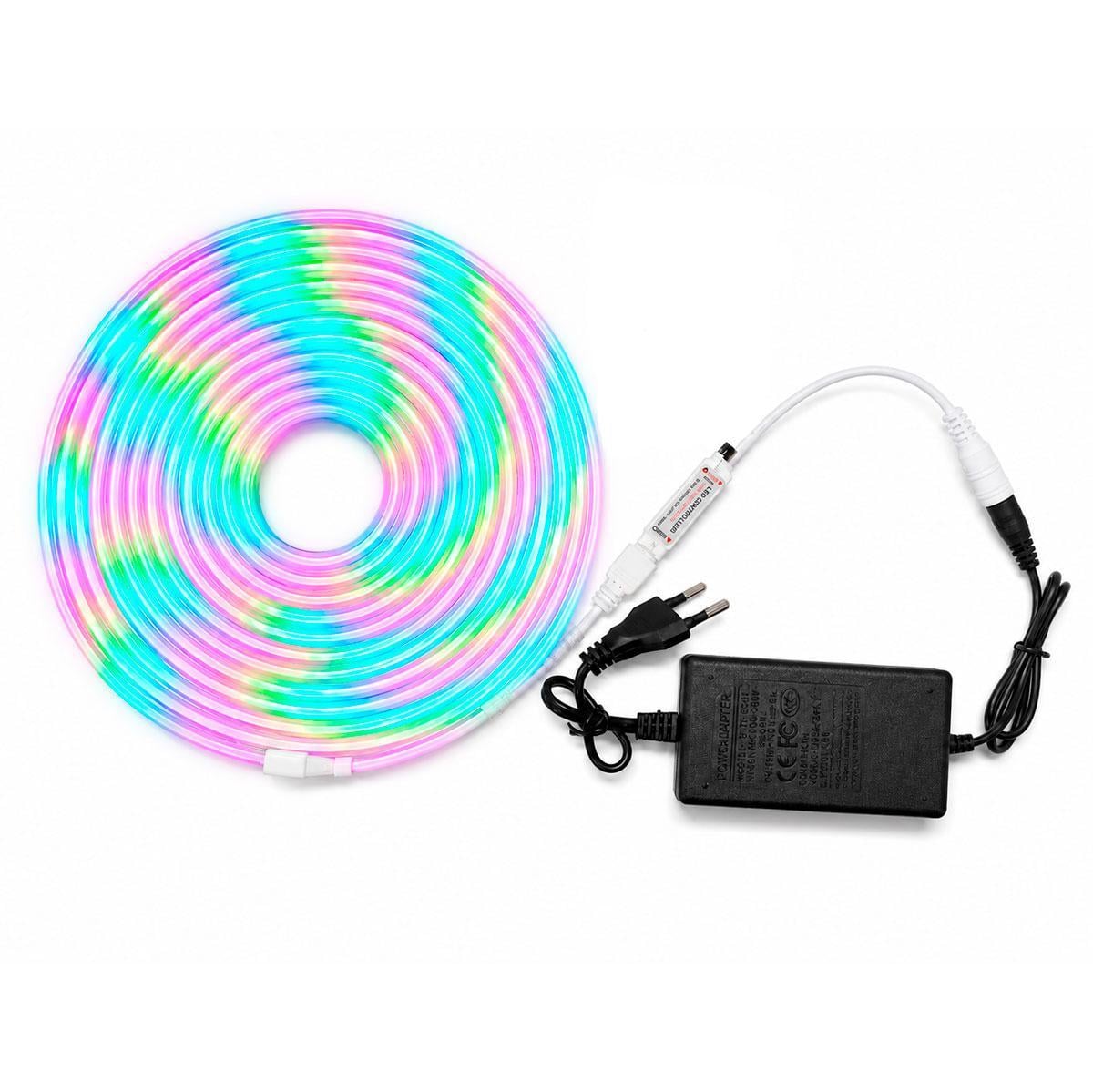 Лента светодиодная неоновая Rope Light 5 м Разноцветный (1010169-Other)