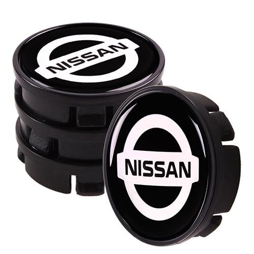 Заглушка колесного диска Nissan универсальная силиконовая 60x55 мм 4шт.