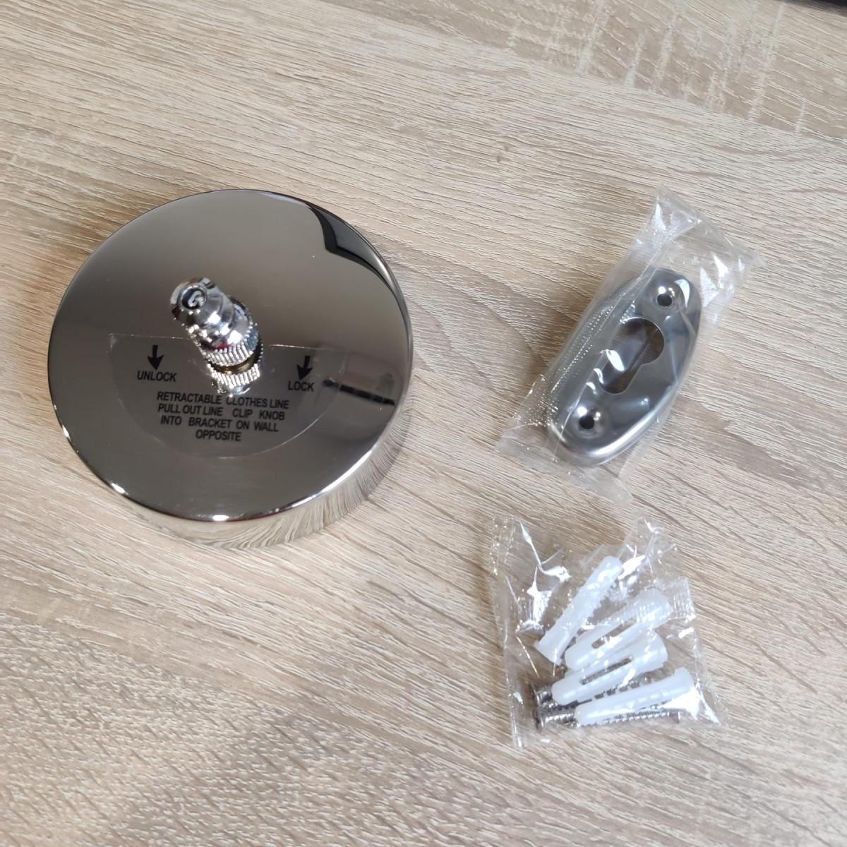 Веревка-трос бельевая Daxini DS-38 Steel вытяжная 3,8 м Хром (2855) - фото 7