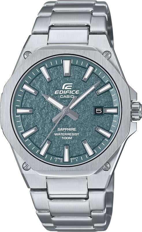 Часы мужские Casio EFR-S108DE-3A сапфировое стекло зеленый циферблат
