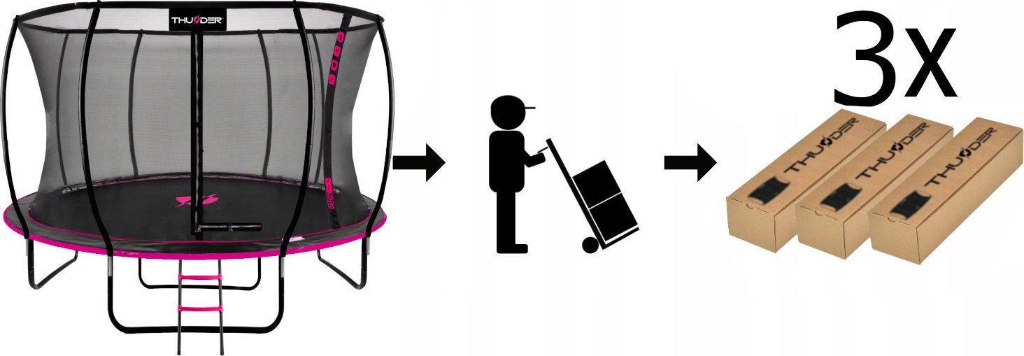 Батут Thunder INSIDE ULTRA з внутрішньою сіткою 14 футів 427 см Чорно-рожевий (407479) - фото 8 Батут Thunder INSIDE ULTRA з внутрішньою сіткою 14 футів 427 см Чорно-рожевий (407479) - фото 8