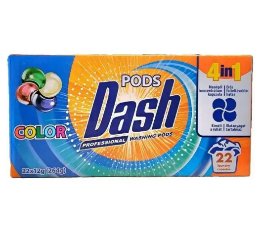 Капсули для прання кольорової білизни Dash 4in1 22 шт. (26359268)