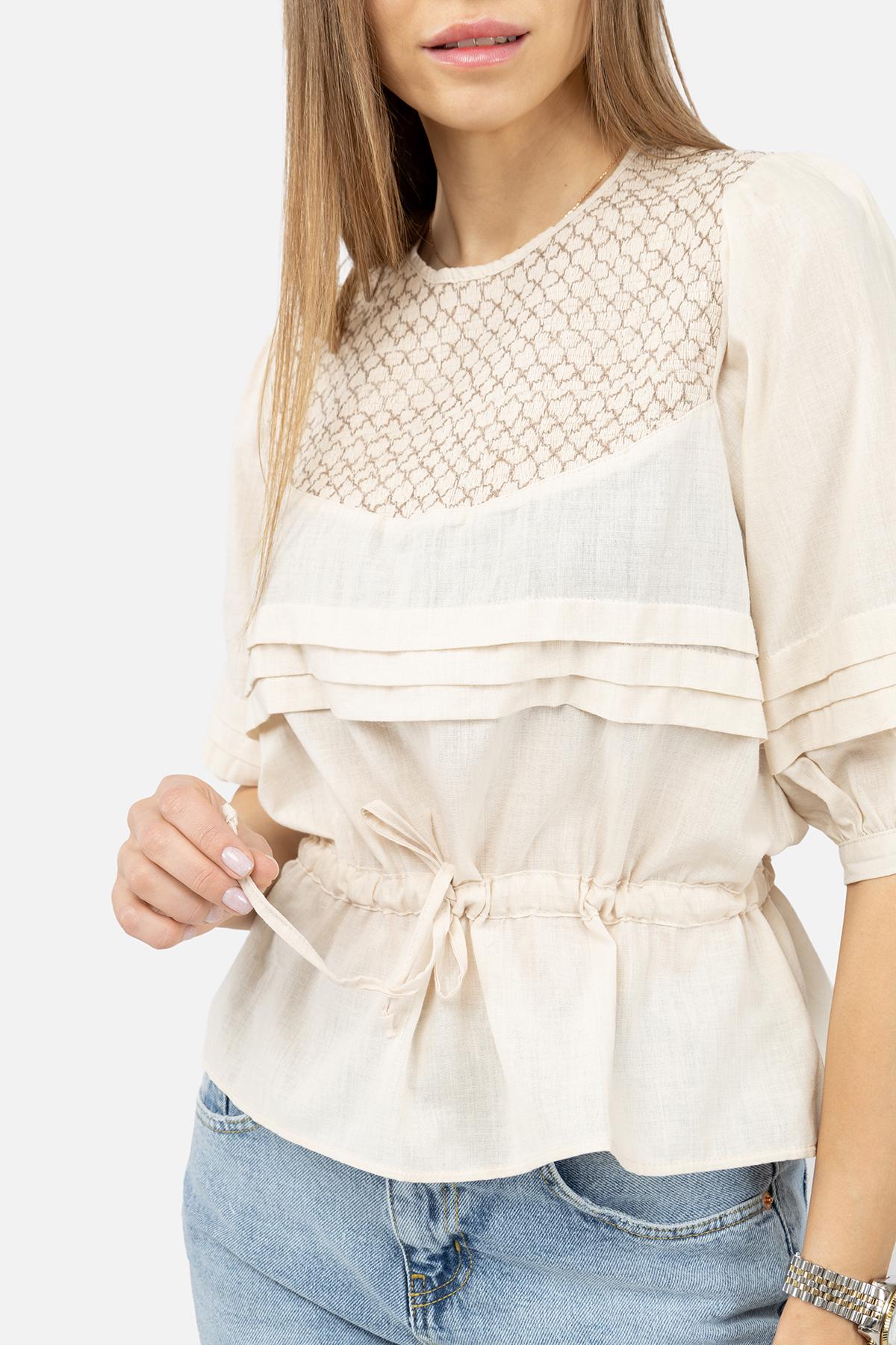 Вышиванка женская ЦБ-00248998 р. 44 Бежевый (SKT000990562) - фото 4 Вышиванка женская ЦБ-00248998 р. 44 Бежевый (SKT000990562) - фото 4