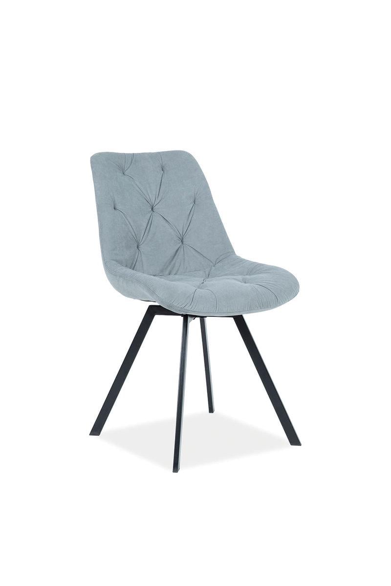 Стул Valente Matt velvet Черный/Серый (VALENTEMVCSZ)