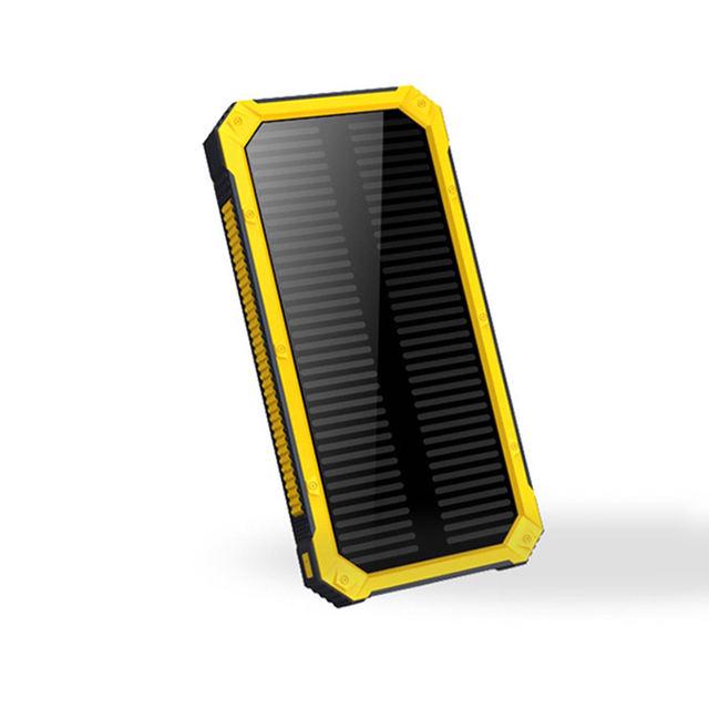 Внешний аккумулятор Solar 20000 mAh с фонариком с солнечной панелью (NOY63)