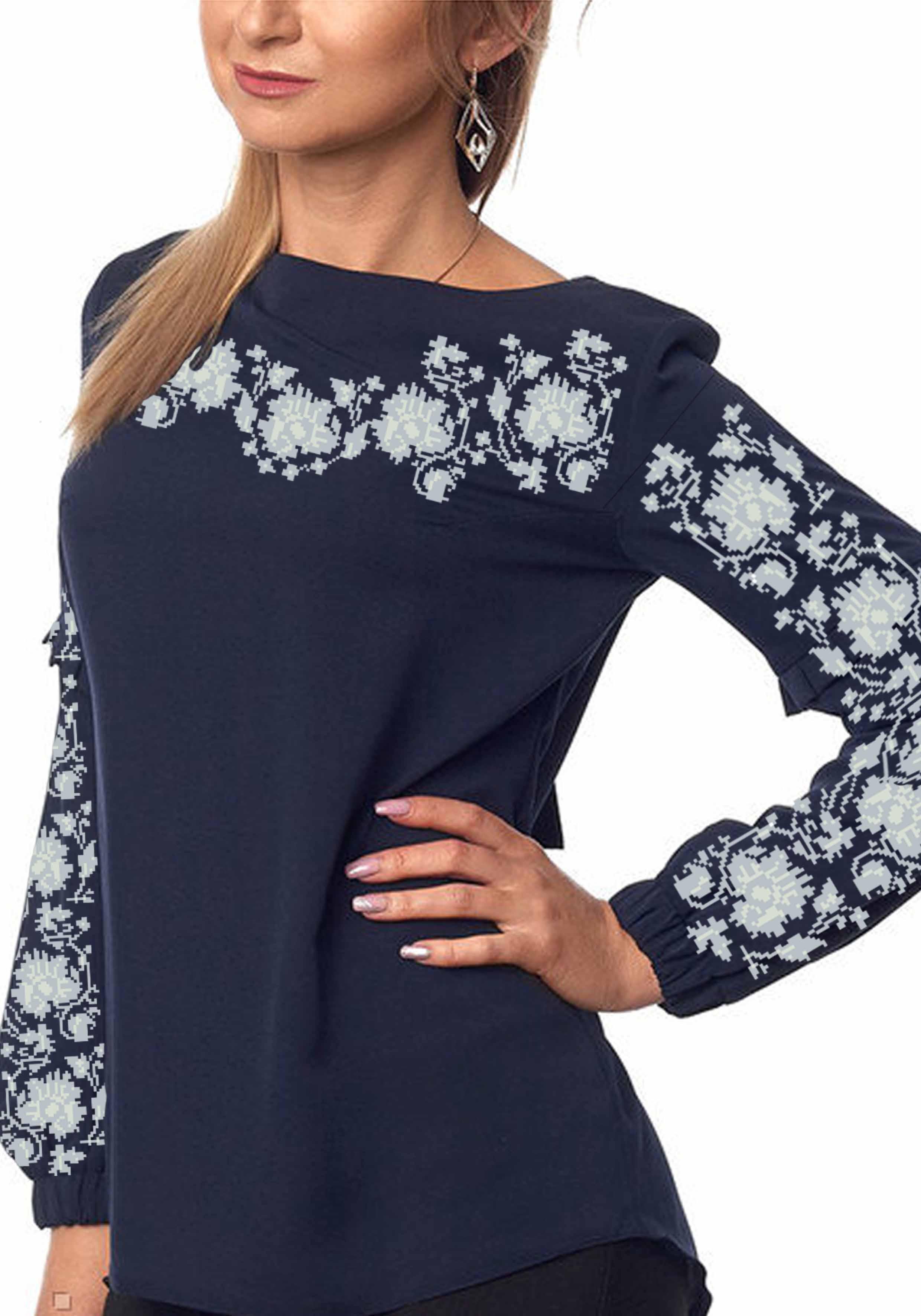 Заготовка для вишивки нитками або бісером сорочка СЖ-58 домоткане полотно