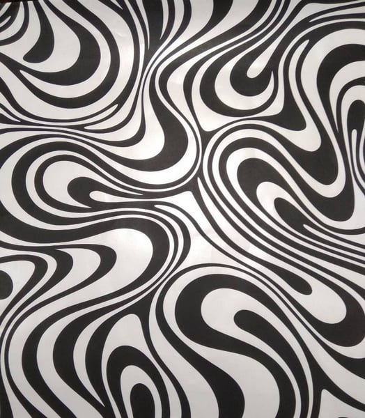 Шпалери на паперовій основі Шарм 129-02 Wave 0,53х10 м Чорно-білий (63481844545099340e54c1e4)