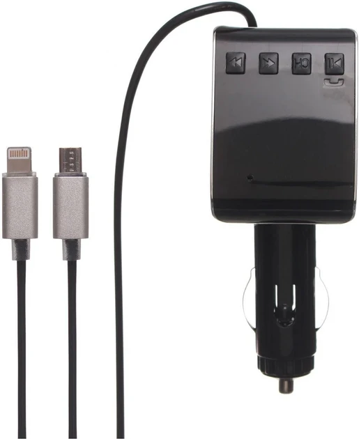 FM-трансмиттер автомобильный HZ H22 с Bluetooth и функцией hands-free FM (4159)