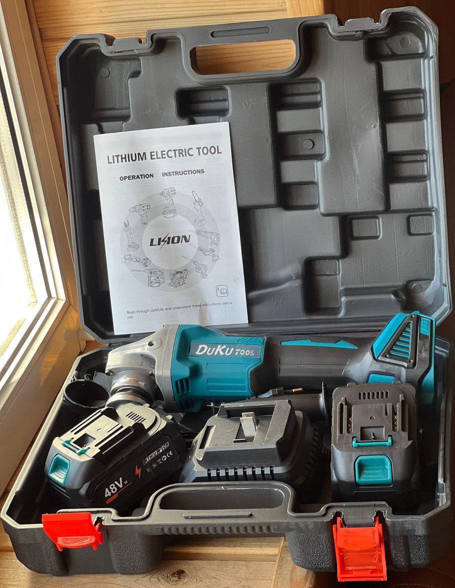 Болгарка аккумуляторная 48 Вт с 2 аккумуляторами - фото 5 Болгарка аккумуляторная 48 Вт с 2 аккумуляторами - фото 5