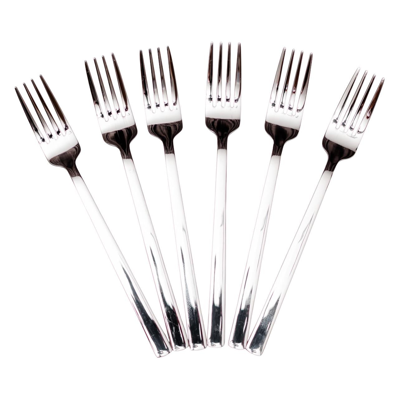 Набор десертных вилок 6 пр. 16 см Серебро (HP-8-25)
