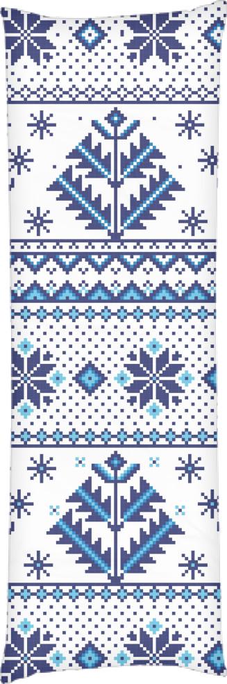 Подушка дакимакура Happy New Year Blue Deer 60x180 см (14100234)