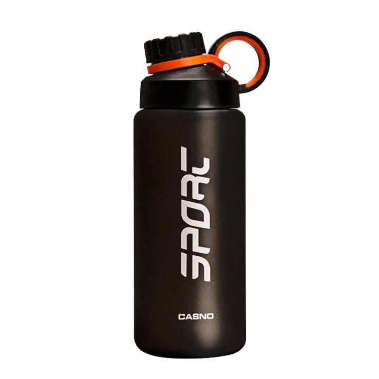Бутылка для воды Casno KXN-1242 пластиковая 800 мл Черный (21-68-KXN-1242_Black)