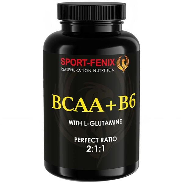 Аминокислота BCAA для спорта Sport-Fenix ​​BCAA with B6 с L-Glutamine 150 капс. (000026616)