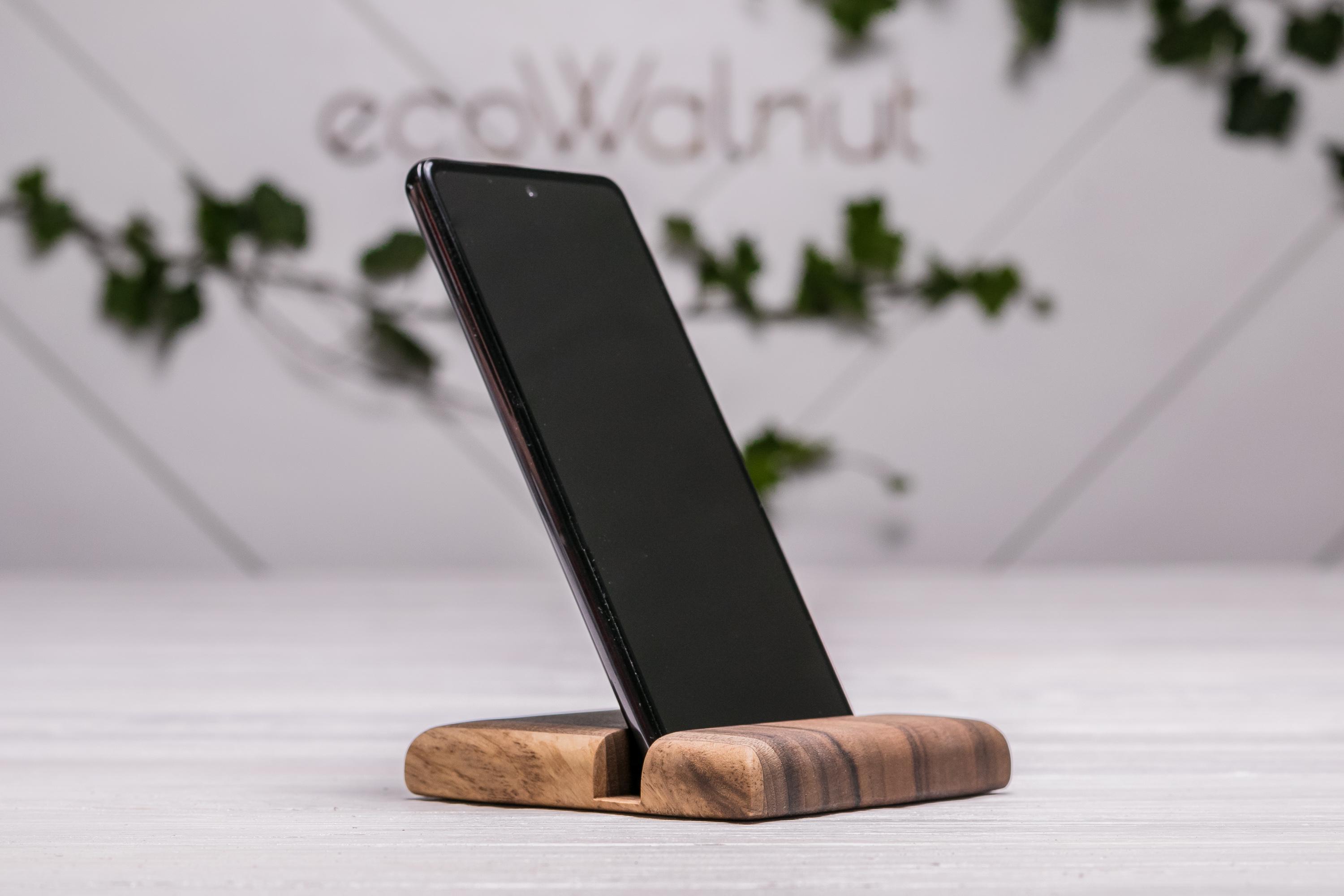 Подставка-держатель EcoWalnut для телефона/планшета с логотипом (EW-2) - фото 6 Подставка-держатель EcoWalnut для телефона/планшета с логотипом (EW-2) - фото 6