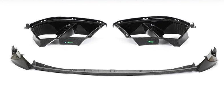 Накладка на передний бампер DDCarbon V6 для G82/G83/BMW 4 серия G22/23/26 2020- карбон (136824)