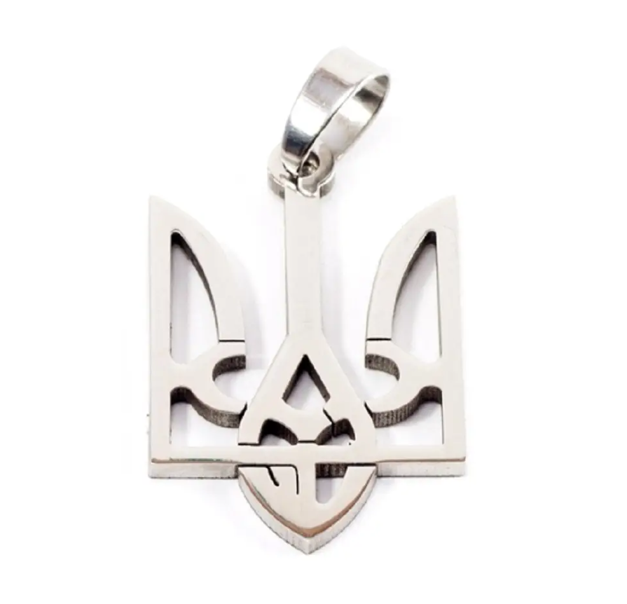 Кулон Тризуб медична сталь 35х22х2 мм