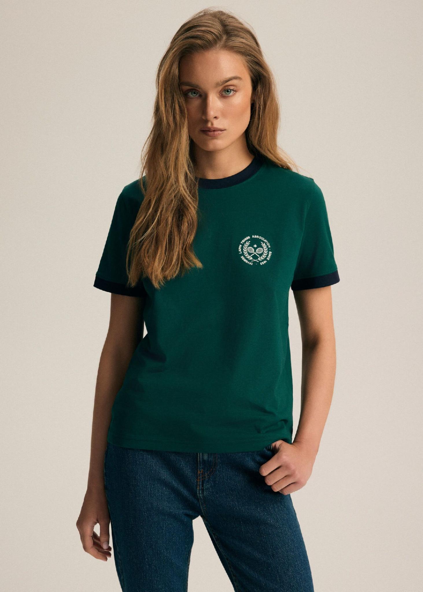 Футболка женская приталенная Diverse ZAPTA OP L Зеленый (5905384173706)