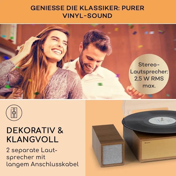 Стереосистема програвач вінілу Auna Berklee TT Play (10040460) - фото 4 Стереосистема програвач вінілу Auna Berklee TT Play (10040460) - фото 4