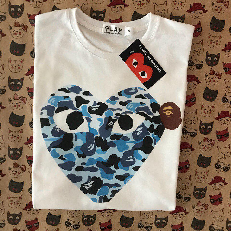 Футболка Bape x Comme des Garcons M (W0465-M)