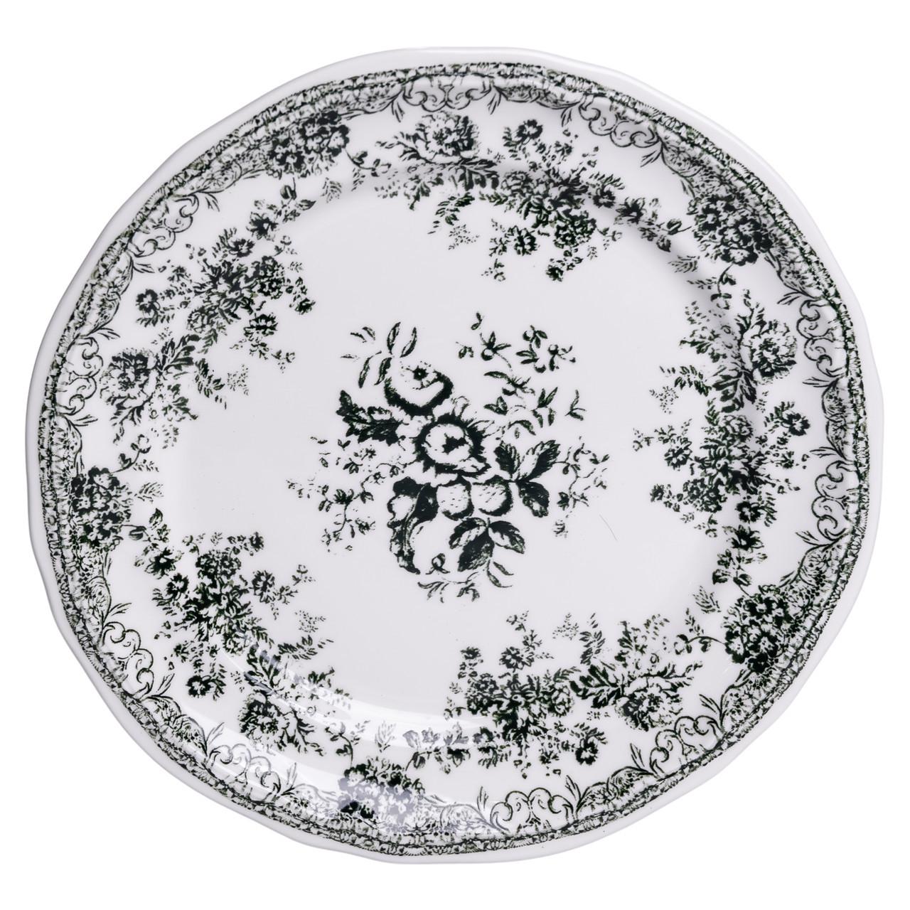 Столовый набор посуды Vintage Elegant 32 предмета на 6 человек фарфоровый Черный (YY78-7A) - фото 5 Столовый набор посуды Vintage Elegant 32 предмета на 6 человек фарфоровый Черный (YY78-7A) - фото 5