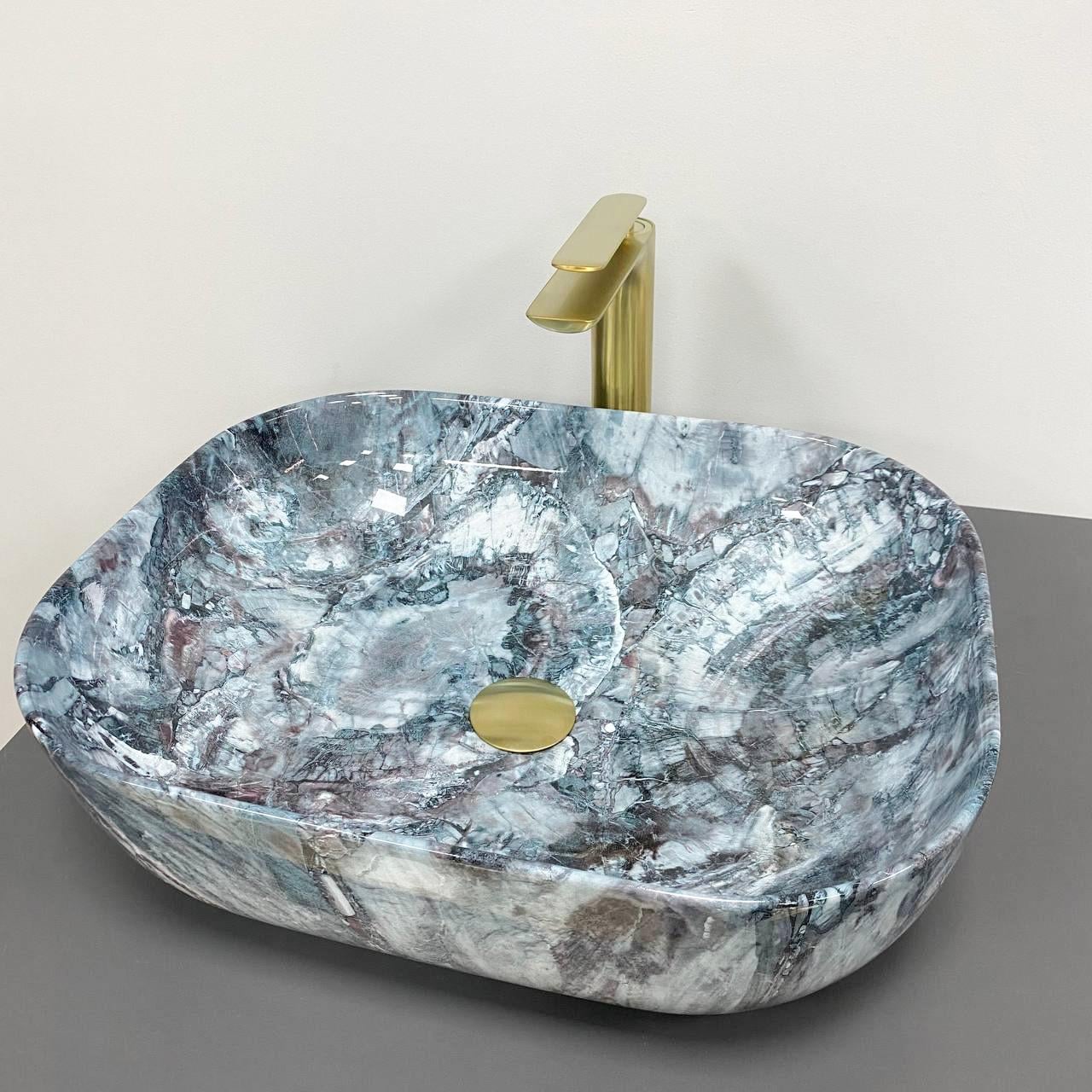 Умывальник накладной VBI BERGAMO BLUE TOURMALINE Glossy (3059060415) Умывальник накладной VBI BERGAMO BLUE TOURMALINE Glossy (3059060415)