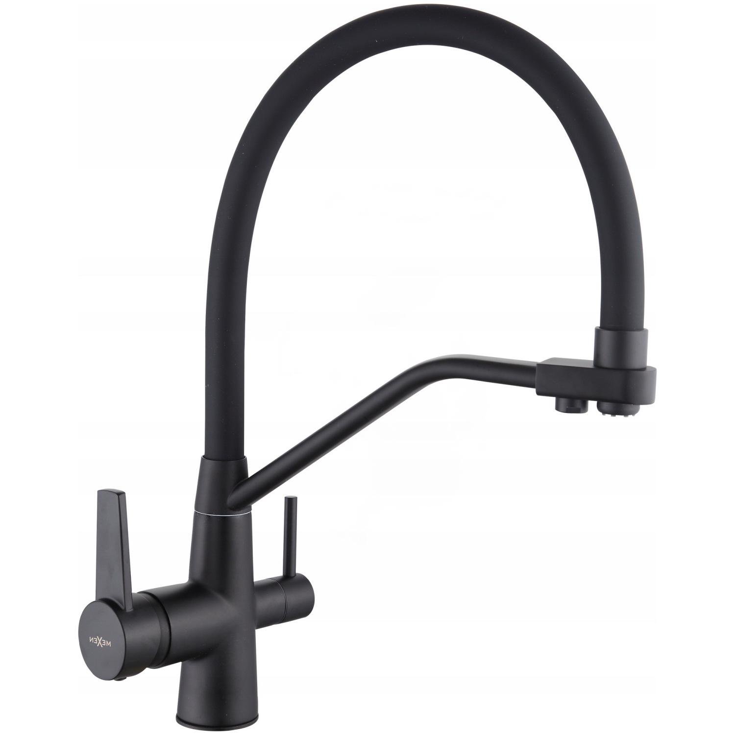 Смеситель для кухни MEXEN 671701-70 DUO reay-00000000139 на две воды Черный (171720)