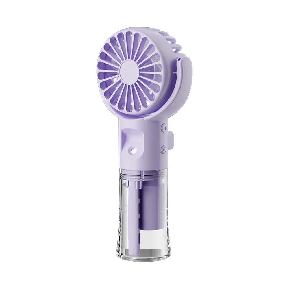Вентилятор портативный Portable Fan PF-02 с увлажнением аккумуляторный Type-C 4 скорости 1000 мАч Фиолетовый (SS-80) Вентилятор портативный Portable Fan PF-02 с увлажнением аккумуляторный Type-C 4 скорости 1000 мАч Фиолетовый (SS-80)