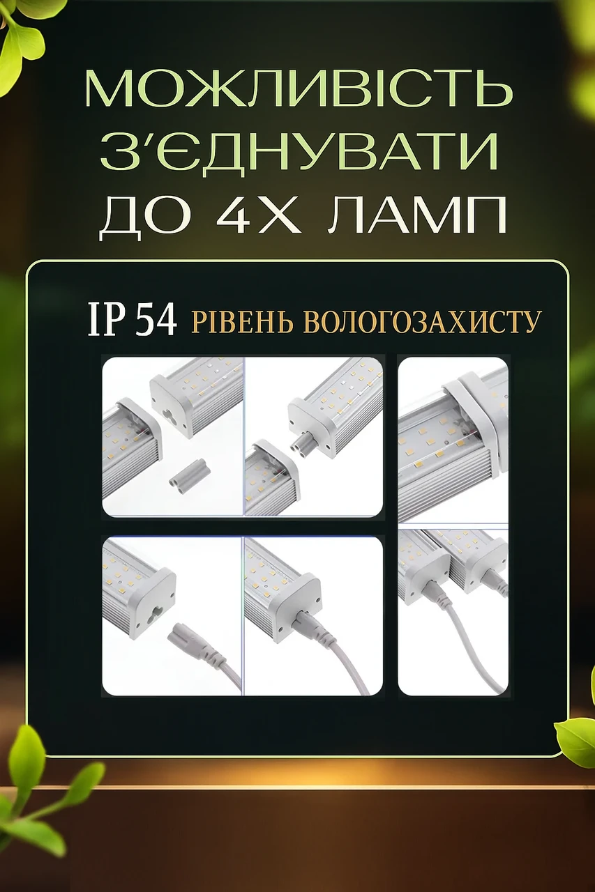 Фитолампа Folem Flora для растений с полным спектром 220V эффективность 100W/потребление 25W - фото 5 Фитолампа Folem Flora для растений с полным спектром 220V эффективность 100W/потребление 25W - фото 5