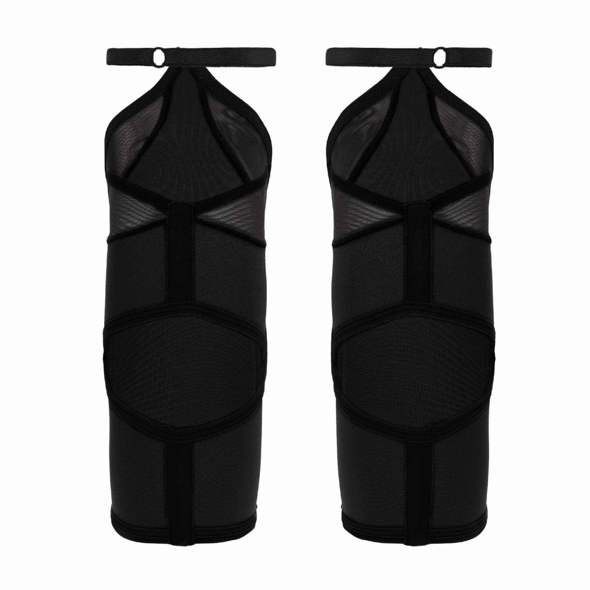 Наколінники для танців з гартерами пара M Чорний (QKP_BF_1056-3)