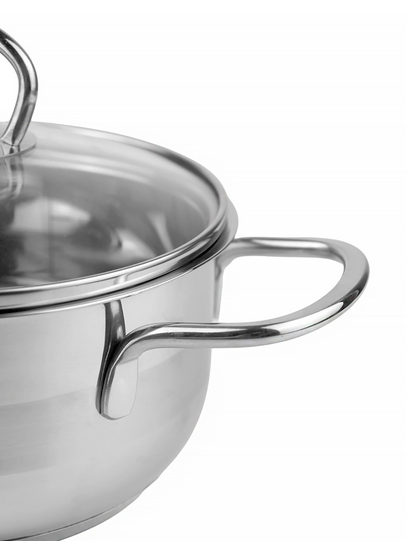 Каструля з кришкою Kamille з нержавіючої сталі для індукційної та газової плити 5,5 л (5415) - фото 2 Каструля з кришкою Kamille з нержавіючої сталі для індукційної та газової плити 5,5 л (5415) - фото 2