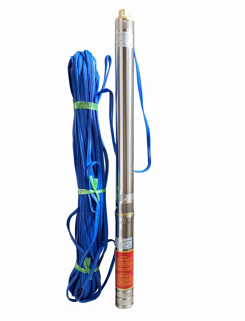 Насос свердловинний підвищеною стійкістю до піску 3' OPTIMA 3SDm1,8/21 0,55 кВт 85 м кабель 60 м(000014122)