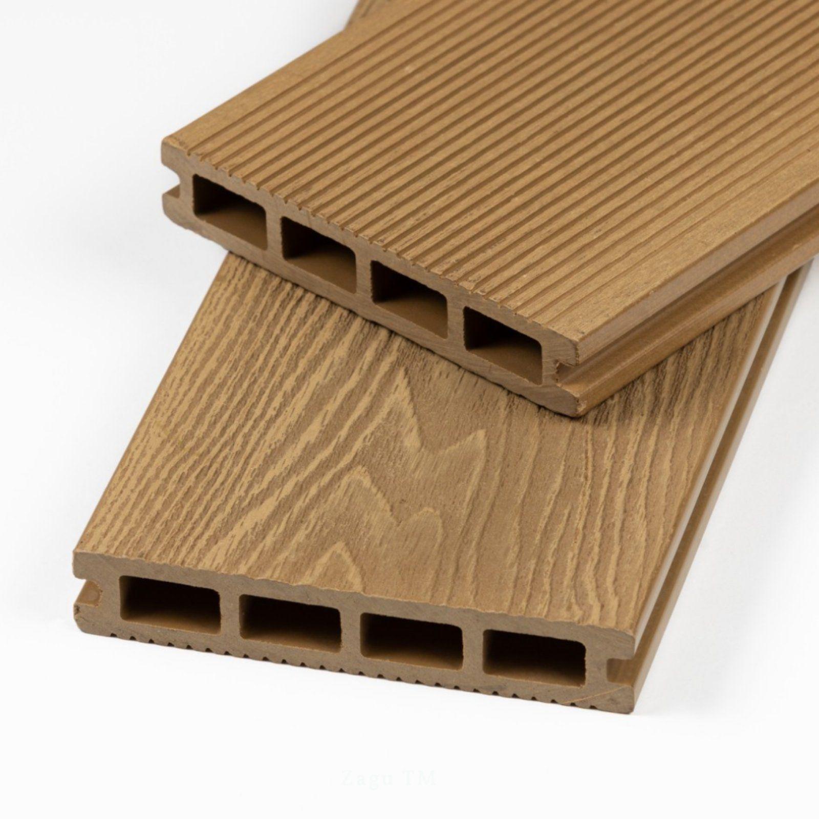 Терасная доска Zagu Classic 3D ДПК 150х25х2900 мм Сандал (28099993)