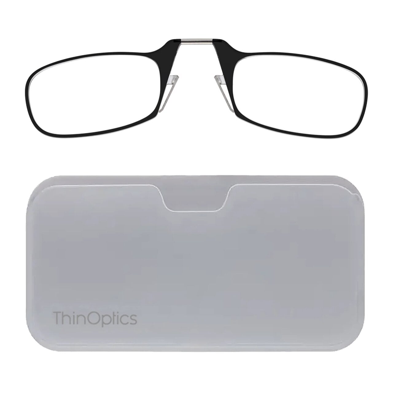 Очки для чтения Thinoptics с классическим белым чехлом/диоптрий '+1,00 Черный (1.0BWUP)
