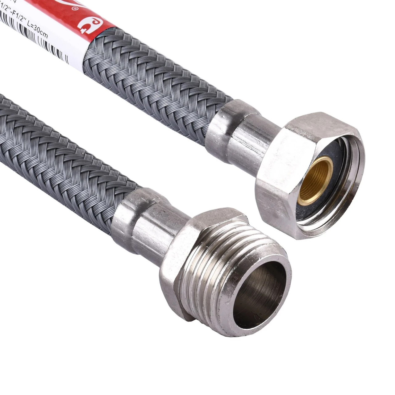 Шланг водяний TUCAI 1/2″х1/2″ ЗВ 0,6 м антикорозія TAQ ACB MG-1212-600 204481 (01000031)