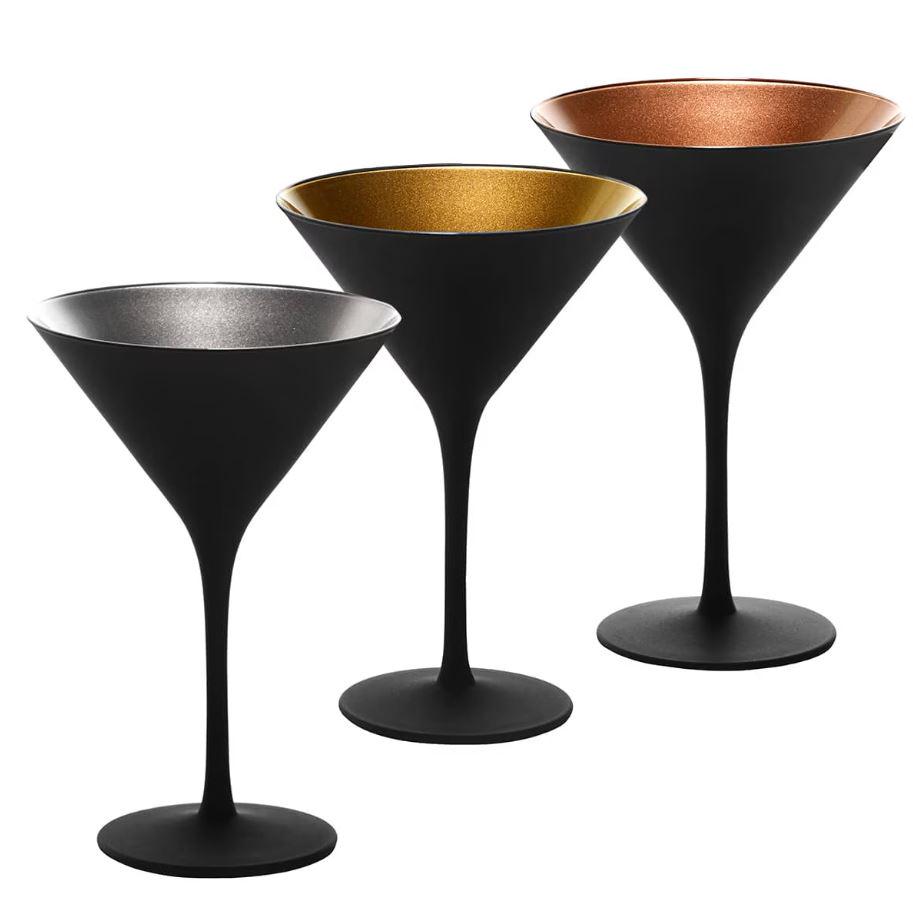 Набор бокалов для мартини Stölzle Lausitz Elements 240 мл 6 шт. Black (1409325-1) - фото 2