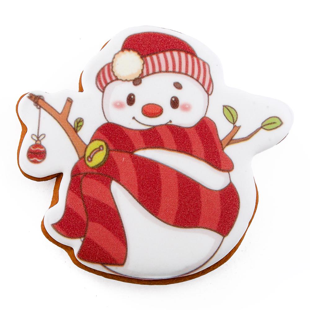 Пряник с принтом Крафт Печиво Снеговик 45 г