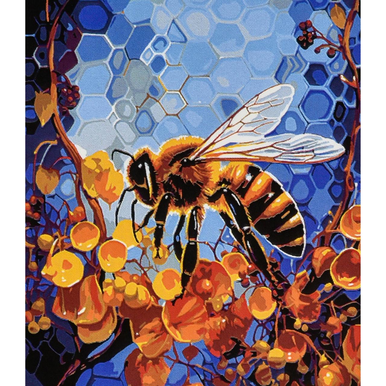 Картина по номерам Strateg Премиум Янтарные соты 30х40 см (SS1168)