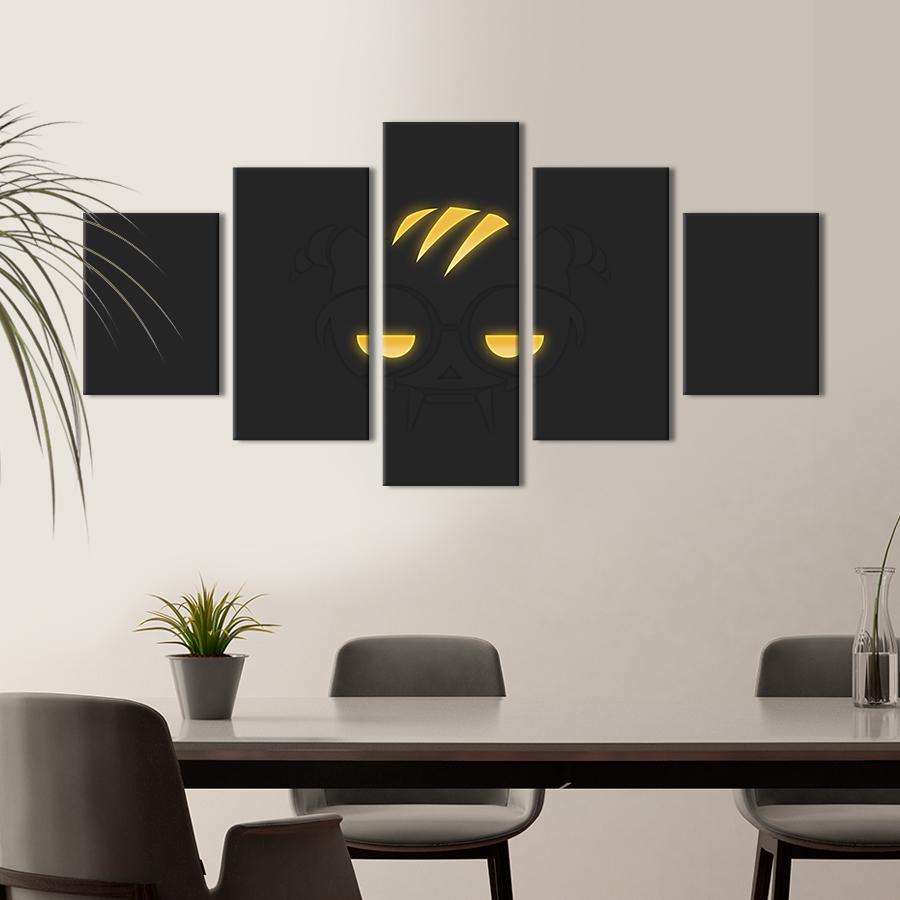 Картина на холсте Силуэт милого аниме-героя 187x94 см (1471-52)