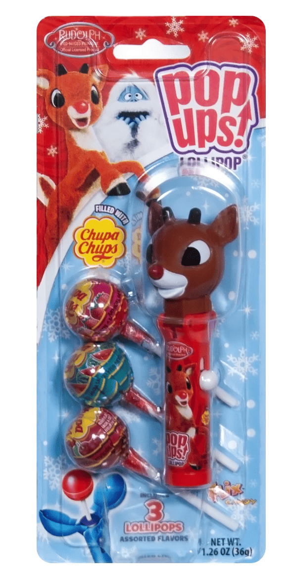 Тримач олень з льодяниками Pop Ups Christmas Chupa Chups 36 г (2826745400)