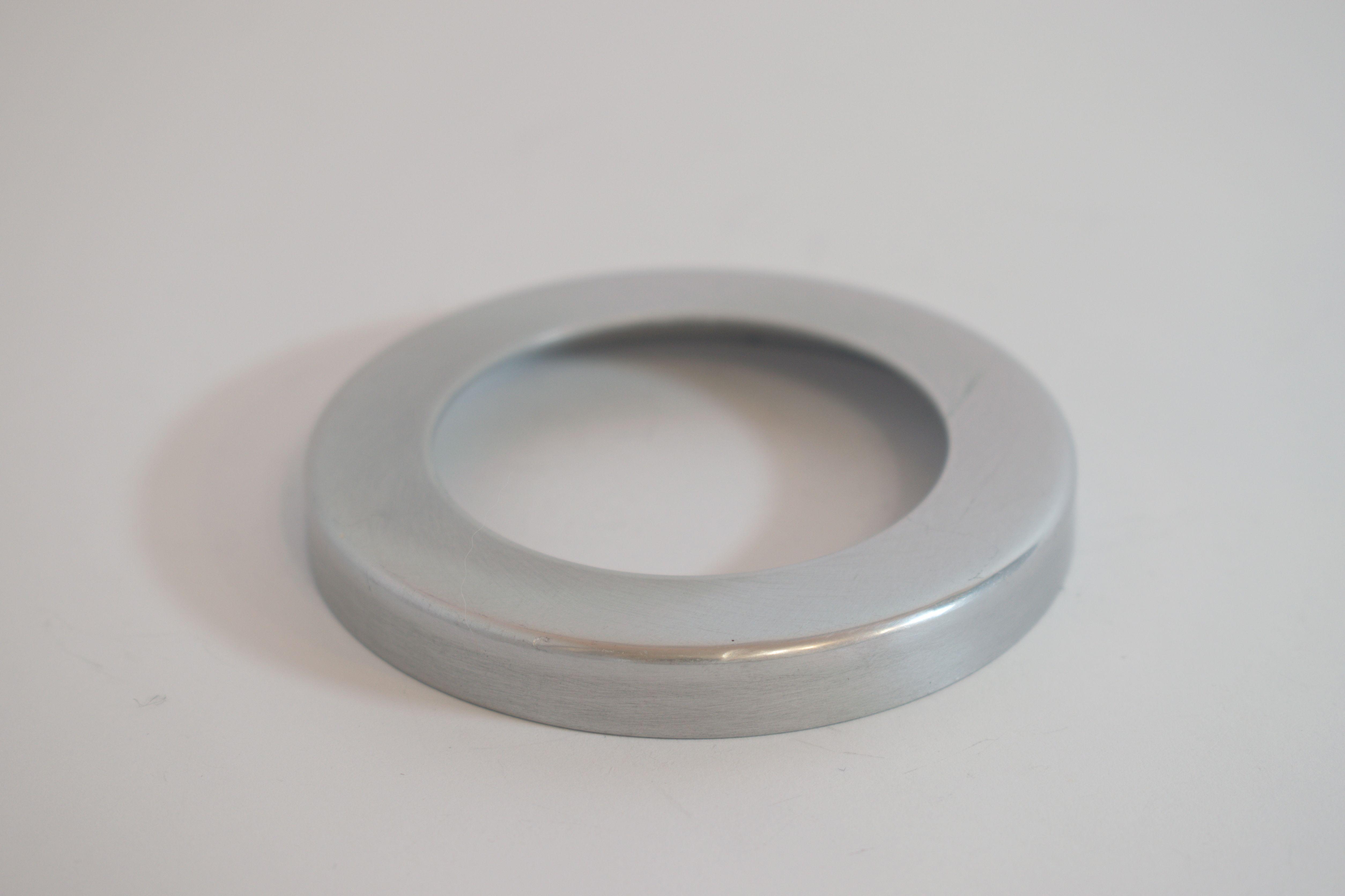 Кільце-кришка для фланця стійки із зовнішнім кріпленням до алюмінієвих поручнів тип коло Срібний (10431с)