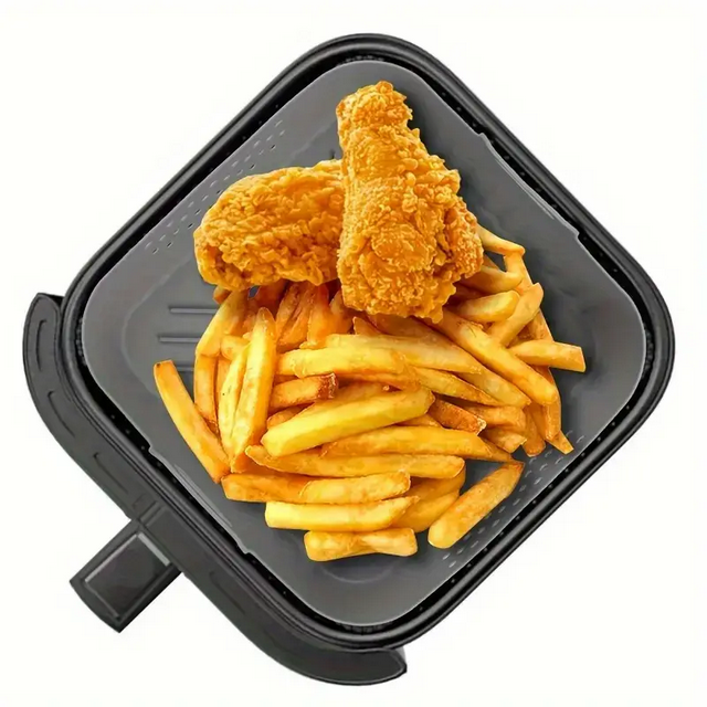 Форма силиконовая для аэрогриля мультипечи ребриста 20,5 см Серый (REN-22SE) - фото 5