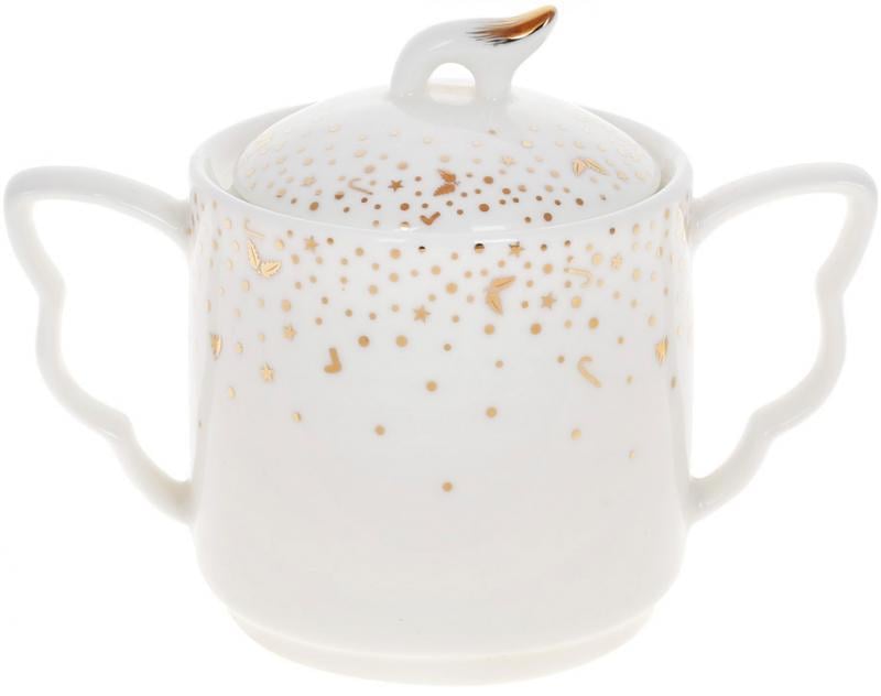 Сахарница зимняя феерия фарфоровая 300 мл