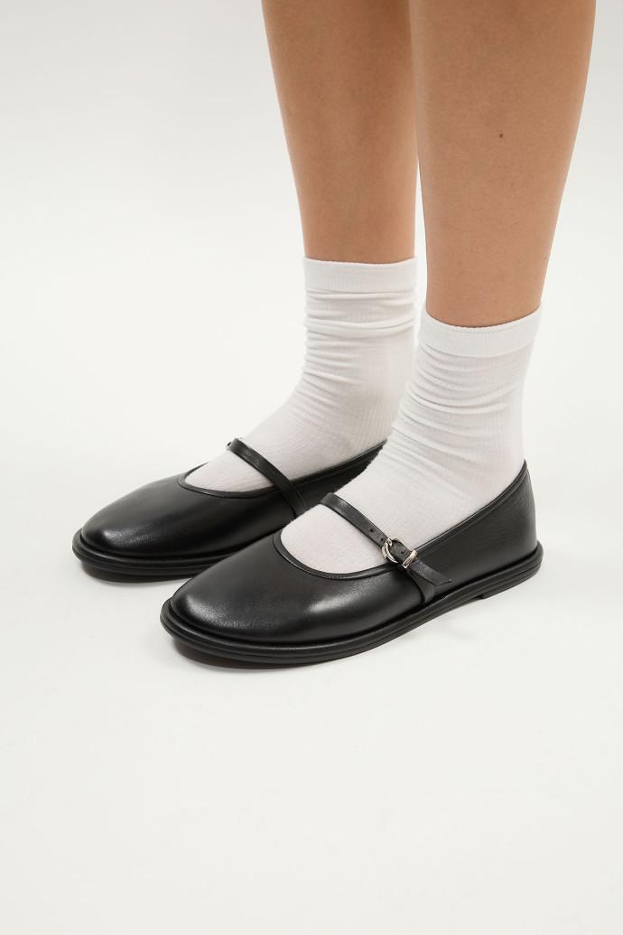 Балетки LONZA кожаные р. 40 Черный (191755) - фото 3