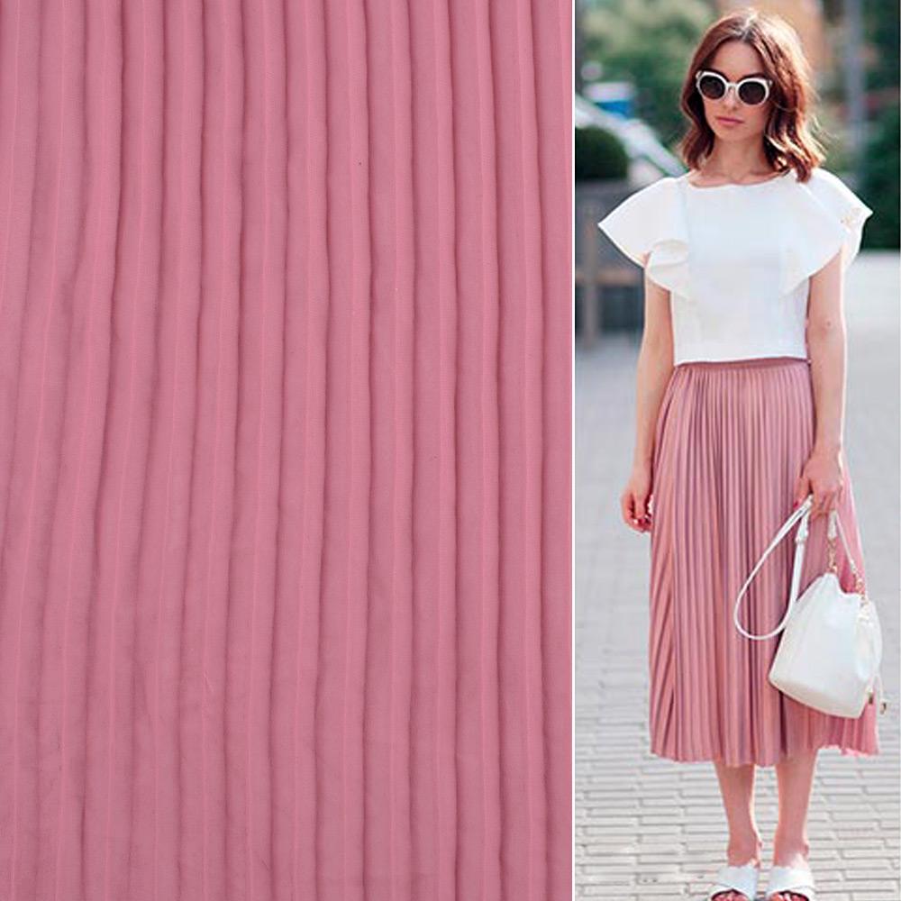 Ткань креп гофре в натянутом виде ширина 140 см Розовый (11416.008) - фото 3 Ткань креп гофре в натянутом виде ширина 140 см Розовый (11416.008) - фото 3