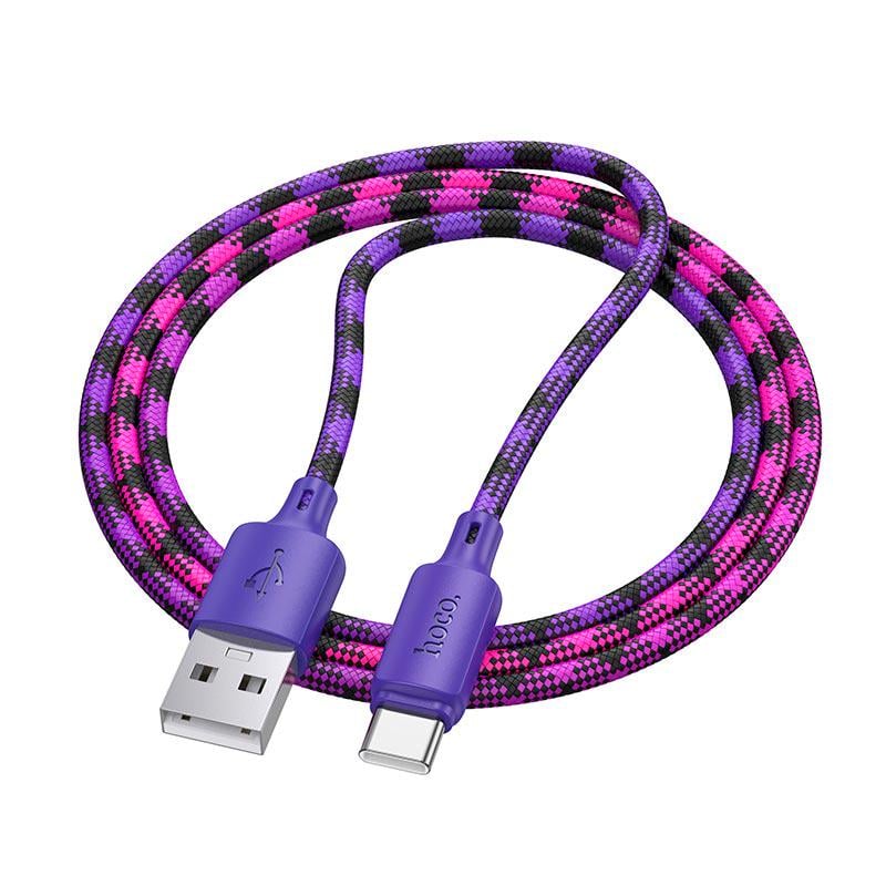 Кабель для заряджання HOCO X116 3A USB-A × Type-C 1 метр Purple Кабель для заряджання HOCO X116 3A USB-A × Type-C 1 метр Purple