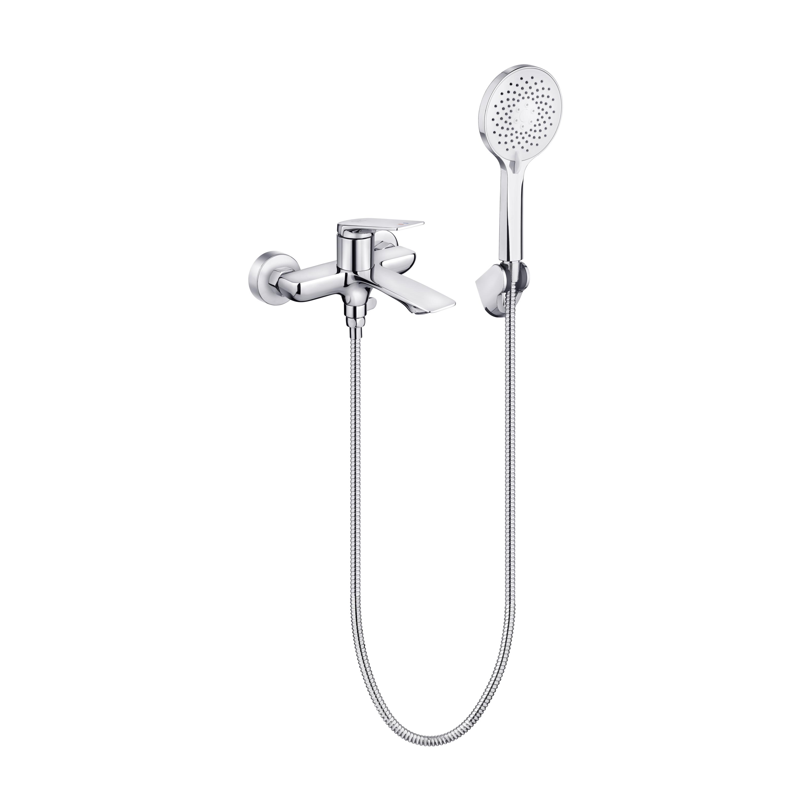 Змішувач для ванни Perla PETER з аксесуарами латунь Графіт (PSK6704)