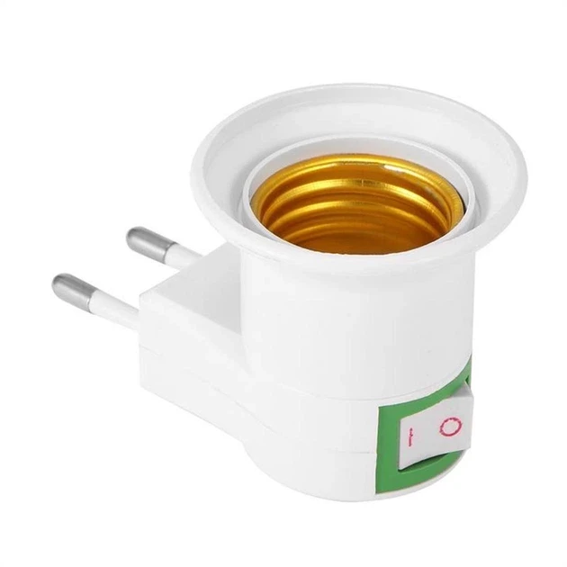 Патрон для лампы Е27 с выключателем в розетку (SZ-1860-99)